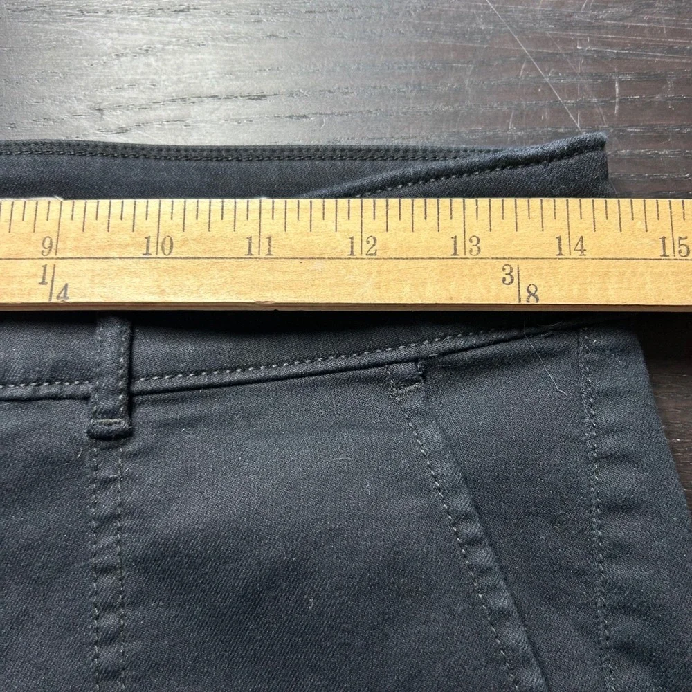 LOFT Outlet Petite Charcoal Straight Crop Cargo Pants Womens 4P Utility‎ Stretch